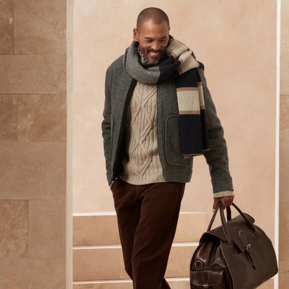 Banana Republic Wool Blend Short Jacket size L Heather Gray - Picture 2 of 6